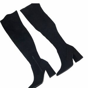 Steve Madden Black Over-the-Knee Boots